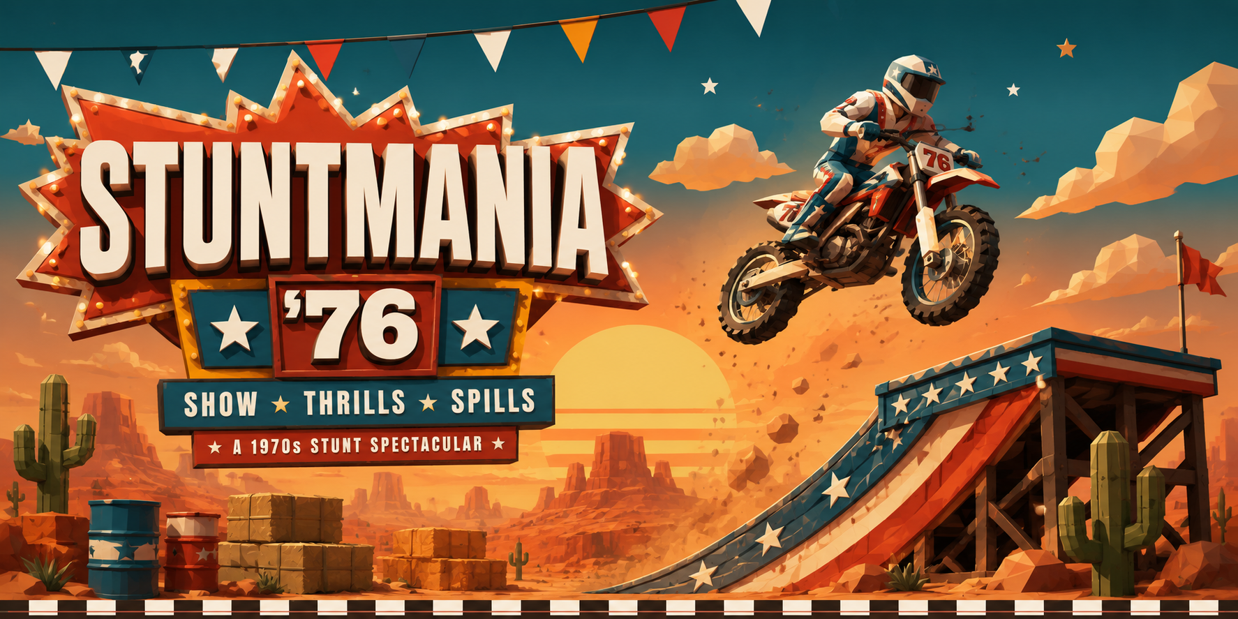 STUNTMANIA '76 — a 1970s stunt spectacular